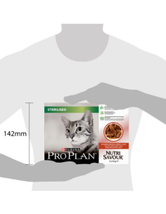 Proplan Nutri savour Sterilised Manzo in salsa  Multipack 10x75gr.Mangime Umido Per Gatti 2