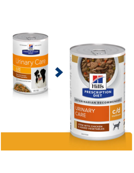Hill's Canine c/d Pollo e Verdure gr 354. Diete. Cibo Umido Per Cani.