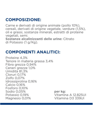 Hill's Canine c/d Pollo e Verdure gr 354. Diete. Cibo Umido Per Cani.