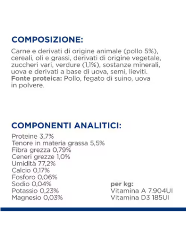 Hill's canine K/d Pollo e verdure Kidney care gr 354. Diete Umido Per Cani .