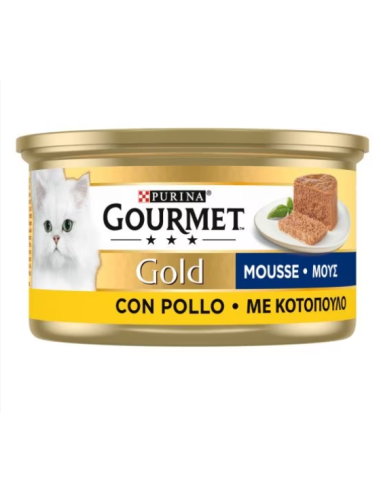 Gourmet Gold Mousse Pollo Delicato gr 85. Mangime Per Gatti