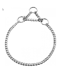 Collare Semistrangolo Cromo maglia Singola mm1,5 cm 35. Collari Per Cani