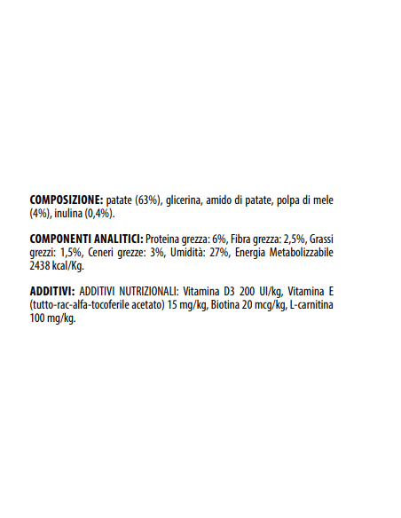 Monge Gift Dog Fruit Chips Sensitive Digestion Patate con Mela gr.150.Snack Per Cani