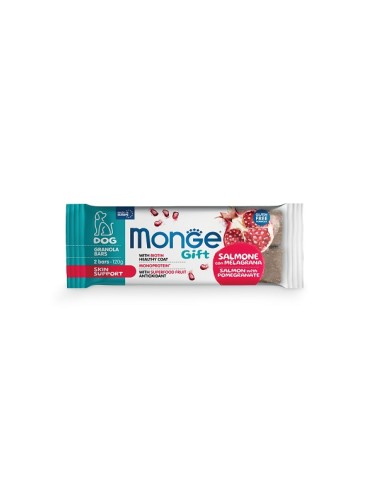 Monge Gift Dog Granola Bars Skin Support Salmone con Melagrana gr.120.