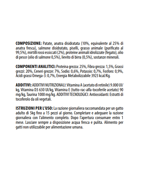 Monge Gift Cat Filled and Crunchy Sterilised Anatra e Mirtilli Rossi gr.60. Snack Per Gatti