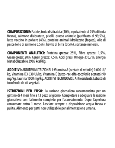 Monge Gift Cat Filled and Crunchy Kitten con Trota e Latte gr.60-Snack per gatti