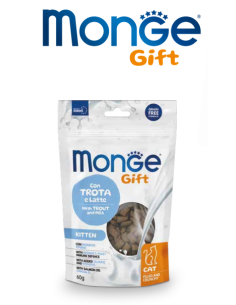 Monge Gift Cat Filled and Crunchy Kitten con Trota e Latte gr.60-Snack per gatti 2