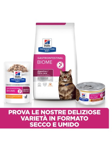 HILL'S Feline Gastrointestinal Biome al Pollo gr.85. Diete Umido Per gatti