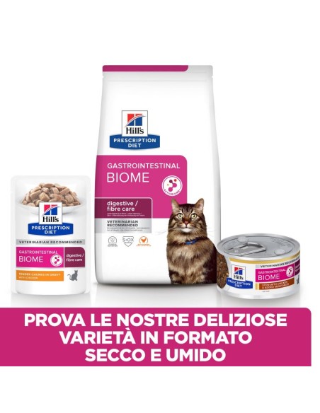 HILL'S Feline Gastrointestinal Biome al Pollo gr.85. Diete Umido Per gatti