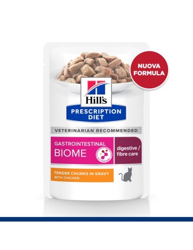 HILL'S Feline Gastrointestinal Biome al Pollo gr.85. Diete Umido Per gatti