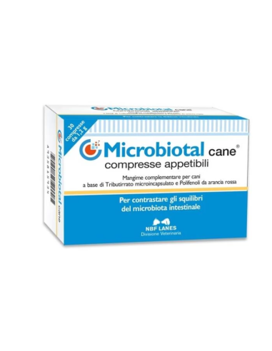 Nbf Lanes Microbiotal Cane 30 compresse. Integratori per cani