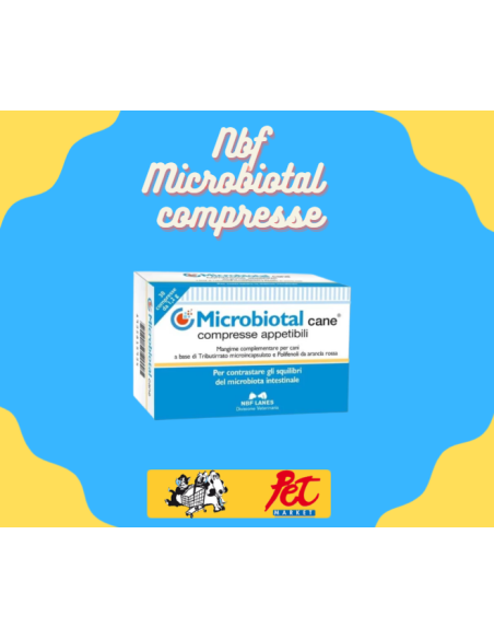 Nbf Lanes Microbiotal Cane 30 compresse. Integratori per cani