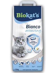 Biokat's Bianco kg 10. Lettiera Agglomerante Per Gatti .
