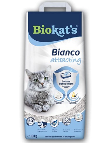 BIOKAT'S BIANCO ATTRACTING  KG.10 AGGLOMERANTE
