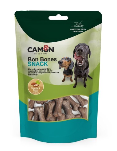 Bon Bones Snack Ossi Cacao gr 120.Snack per cani .