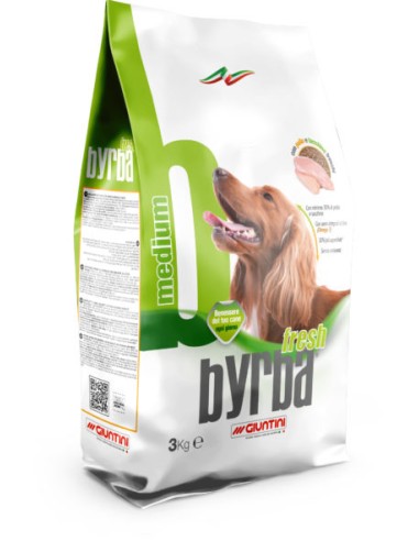 Byrba Fresh Medium kg.12-Crocchette per cani