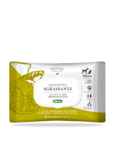 Salviette Sgrassanti Derbe con olio essenziale di Limone e Pompelmo. Igienici per cani Igienici per gatti