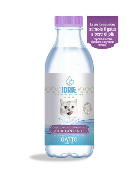 Acqua Microfiltrata Idrae Per gatti. Integratori Per Gatti