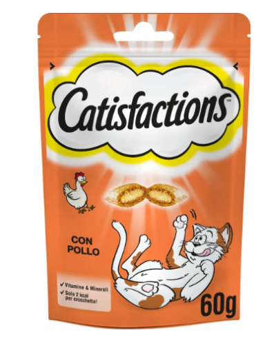 Catisfaction Con Pollo  gr 60. Snack Per Gatti