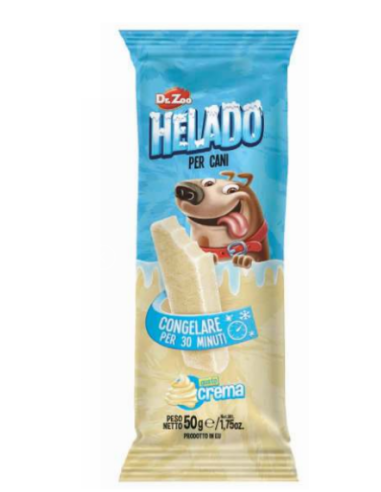 Helado Snack Per Cani Al gusto crema gr 50. Snack Per Cani
