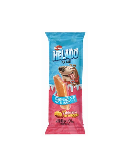 Helado Snack Per Cani Al gusto salsiccia e formaggio  gr 50. Snack Per Cani