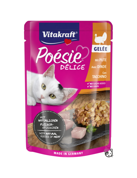 Vitakraft Poesie Deligelee Tacchino gr.85. Cibo Umido Per Gatti