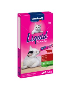 Vitakraft cat Snack liquido Gatto Manzo e Inulina gr.90. Snack Per Gatti