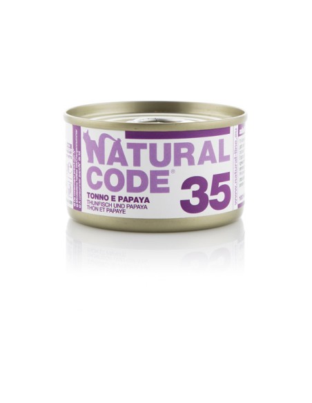 Natural Code 35 Tonno e Papaya Gr.85 Cibo Umido per Gatti Adulti