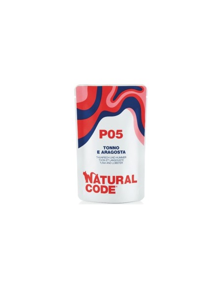 Natural Code Busta P05 Tonno e Aragosta Gr.70 Cibo Umido per Gatti Adulti