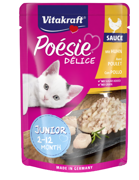 Vitakraft Poesie Delisauce Pollo Junior gr.85. Cibo per gattini