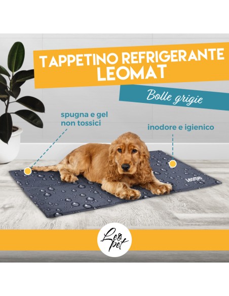 Leomat Tappetino Refrigerante bolle misura xLarge 100X80 CM