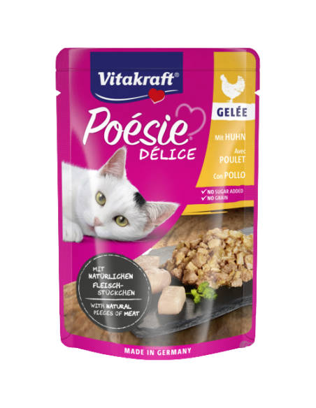 Vitakraft poesie Delice Gelee Pollo gr 85. Cibo Umido Per Gatti