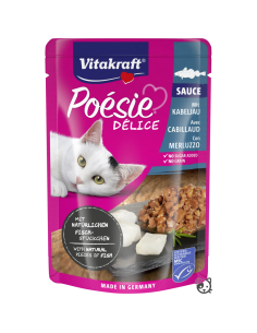 Vitakraft Poesie Delice sauce con merluzzo. Cibo Umido Per Gatti