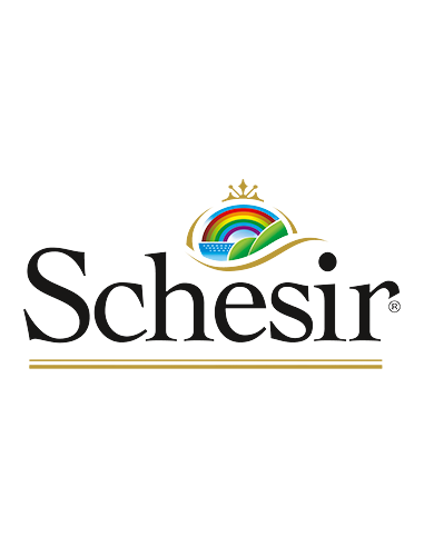 Schesir Cat Filetti di Pollo con Prosciutto 6x50 Gr in gelatina Cibo Umido per Gatti Adulti Pelo Corto