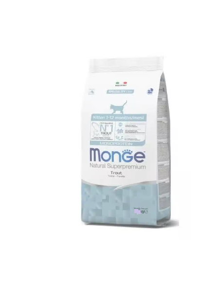 Monge Adult Monoproteico Sterilizzato Trota  gr 400. Cibo Secco Per Gatti