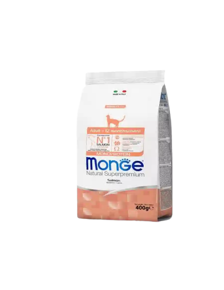 Monge Adult Salmone gr 400. Cibo Secco Per Gatti