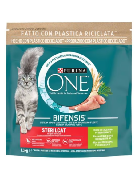 purina one sterilcat Tacchino e frumento kg 1,5. Cibo Secco Per gatti