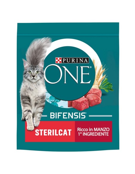 Purina One Cat Sterilcat  Manzo e frumento kg 1,5. Cibo secco per gatti