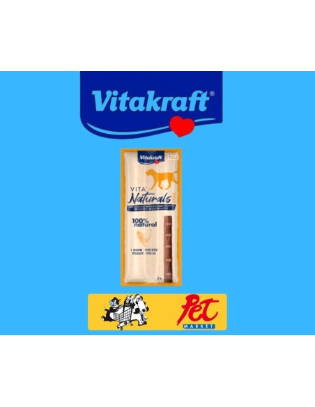 Vitakraft Snack Cane vita Naturals sticks Pollo 2pz. Snack Per Cani