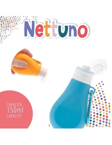 Bottiglietta Lavapipì Nettuno 150 ML Azzurro . Accessori Per cani