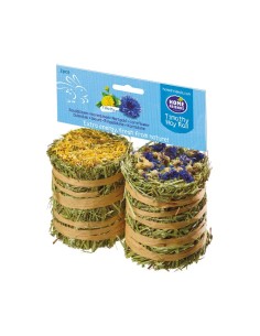 Fieno Tim roll Homefriends Calendula e Fiordaliso  gr 200. Mangime Per Roditori