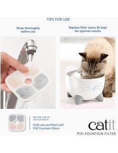 Catit Pixi Filtri Ricambio 3 pezzi . Accessori per Dispenser gatti 2