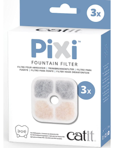 Catit Pixi Filtri Ricambio 3 pezzi . Accessori per Dispenser gatti
