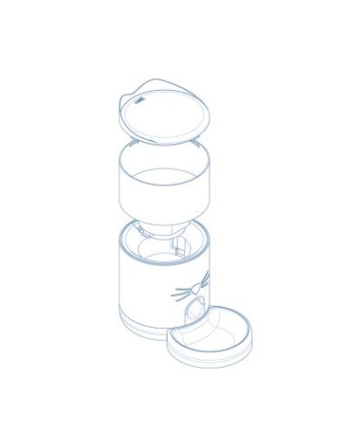 Distributore Intelligente di Alimenti Catit Pixi  1,2 Kg. Ciotole Per gatti