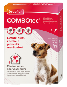 Beaphar Combotec Cane Piccolo 1-10 kg- 3 fiale  - Antiparassitario Per Cani