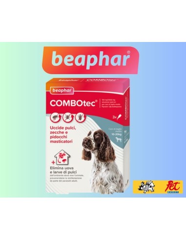 Beaphar Combotec Cane Medio 10-20 kg 3 fiale - Antiparassitario Per Cani