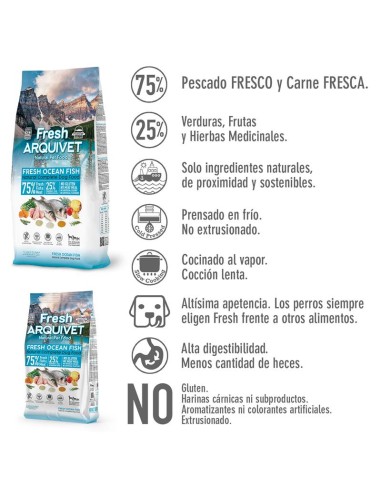 Arquivet Dog Fresh Ocean Fish kg 10.Crocchette  per cani