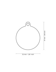 Medaglietta Charms Cerchio mis.m The Queen 2