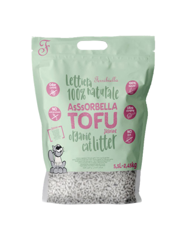 Lettiera Assorbella Tofu Jasmine  5,5L 2,45 KG- Lettiere Per gatti