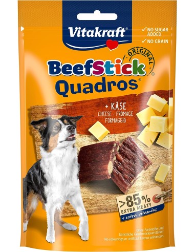 Vitakraft Snack Cane Beef stick Quadros con Formaggio gr.70. Snack Per Cani